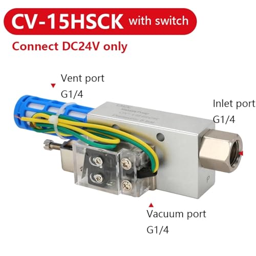 Générateur de vide avec pressostat négatif précis CV-15HSCK - 3