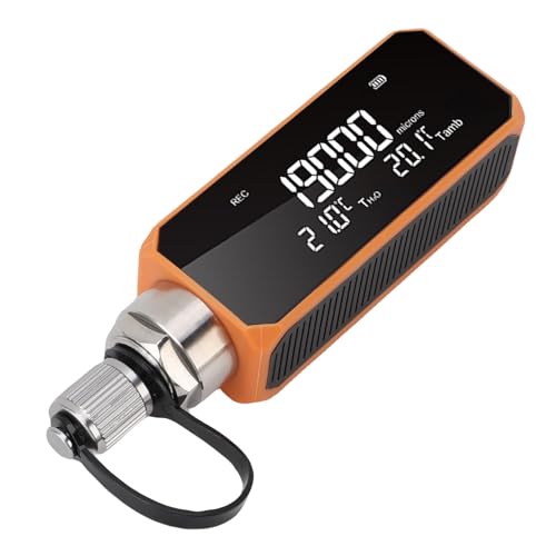 Digital Vacuum Meter, Accurate Multifunctional Oil Proof Vacuum Testing Meter with Target Value Notification for Excel and PDF, Offline Data Logging for HVAC Systems