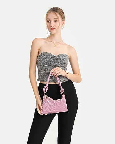 Image of YUWITA Sparkly Rhinestone Purse Evening Bag, Clutch Purses for Women Going Out Dressy Small Handbag