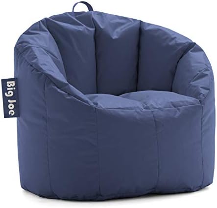 Big Joe Milano Bean Bag Chair, Navy Smartmax, Durable Polyester Nylon Blend, 2.5 feet