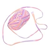 Fil à tricoter et à crocheter : lavable, facile à tisser et durable, fil de coton épais pour le crochet
