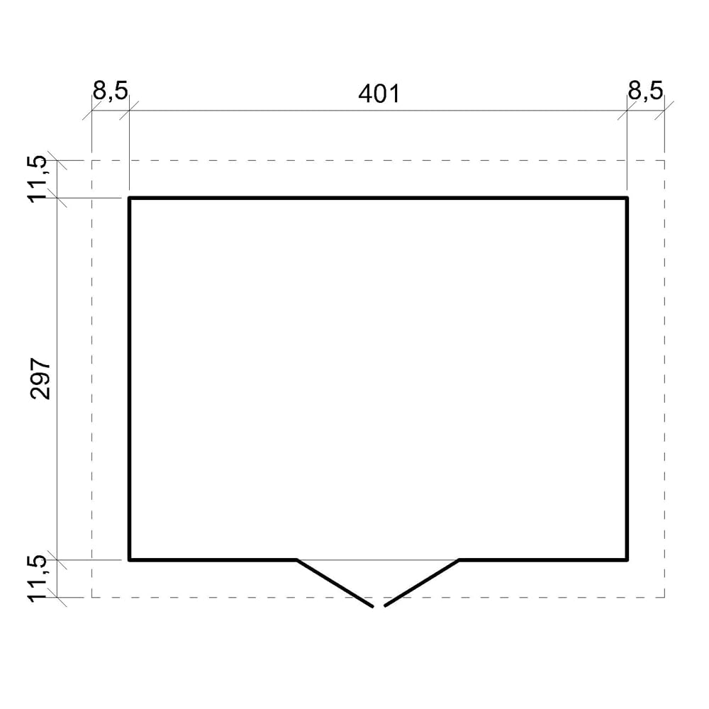 Gartenhaus Holz - Geräteschuppen mit Fenstern - H246 x 418 x 320 cm/ 12 m² Naturholz-Shiplap-Schuppen - Gerätehaus - Fahrradschuppen - TIMBELA M331