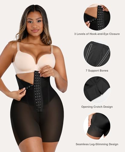 Image of Lover-Beauty Tummy Control Shapewear for Women Strapless Fajas Body Shaper Shorts Butt Lifter Girdle