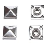 GoldStar Tool Pyramid Square Rivets Metal Rivet for Clothing (Nickle, 10MM (Set of 1000))