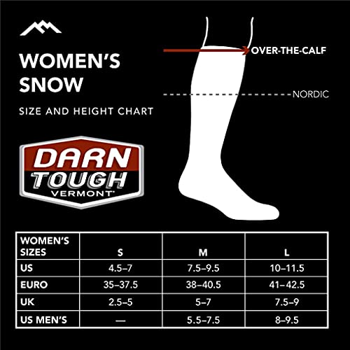 Darn Tough Women's Snowburst OTC Midweight Ski and Snowboard Sock (Style 8028) -4