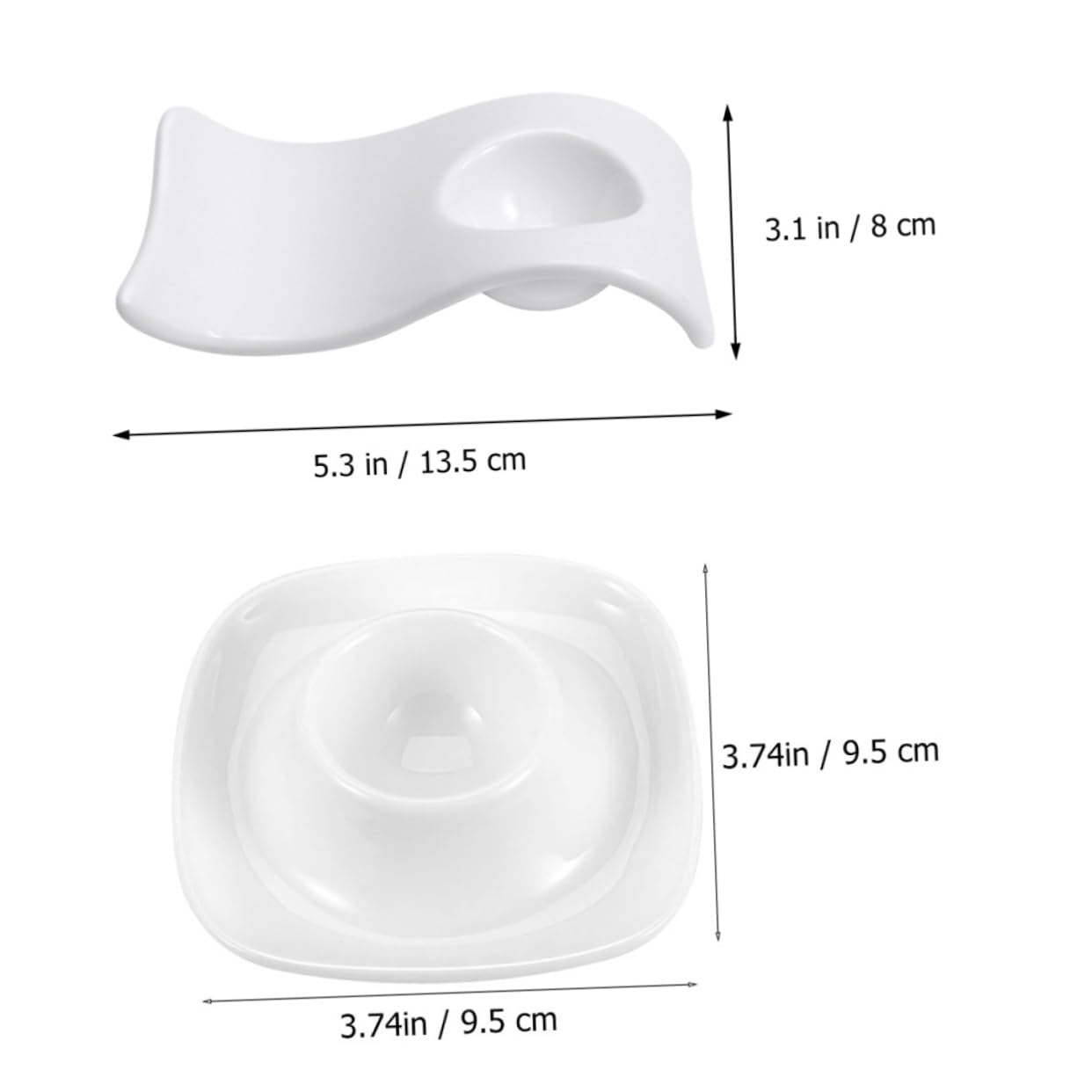 Ciieeo 2pcs Egg Cups Stylish Egg Holders for Home Hotel Kitchen Dining Room Use Present for Friends Family