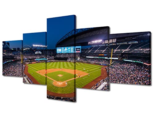 Toile T-Mobile Park pour bureau et chambre déco murale baseball de Seattle