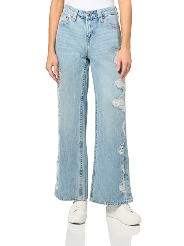 True Religion Women's Heavily Destroyed Bobbi Baggy Jeans - Relaxed Fit