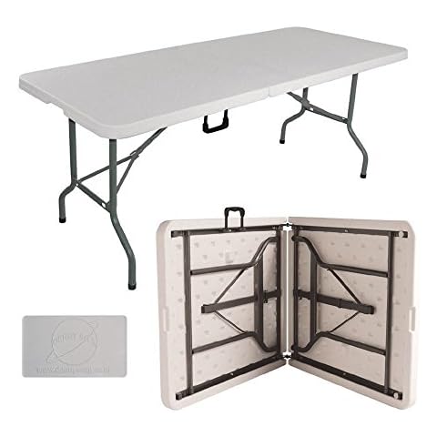 1.8 Meter 6FT HEAVY DUTY FOLDING CATERING CAMPING TABLE TRESTLE PICNIC BBQ PARTY Cover