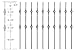 T05 - Iron Balusters - Double Basket - Hollow - 44