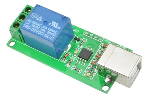 Relais USB carré 5V 12V 2 canaux et commutateur de commande PC programmable