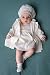Six for Kids Ayana Edles Taufkleid Strickkleid Set 3 TLG Weiß (74)