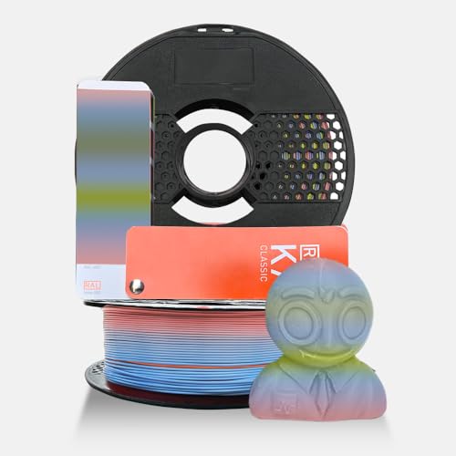 Image of NFIL3D 1KG Net HS PLA+ Silk Rainbow Filaments for 3D Printer| 1.75mm| Accuracy - + /- 0.015mm | 1000g 3D Filament, 250g Spool & 350g Packaging Weight (Total Weight 1.6KG) | (3.52 lbs)