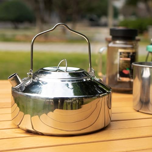 Bouilloires d'eau de cuisson camping et théière d'extérieur