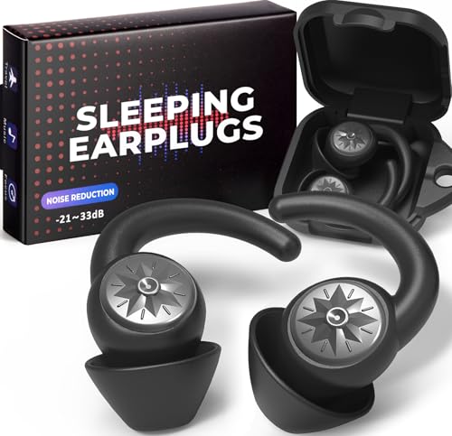 Roinoim Ear Plugs for Sleeping - NRR33dB Noise Cancelling Earplugs