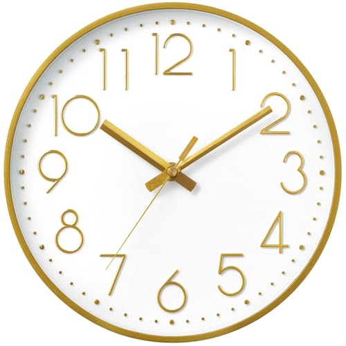 Reloj de pared DAXSMY 14 pulgadas silencioso moderno 3D miniatura 1
