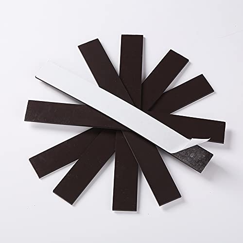 Magnetic Tape Heavy Duty Magnetic Strips with Adhesive Backing, Flat Magnetic Tape Strips Extra Strong Magnet and Adhesive Tape - Perfect for Teachers, Crafts and DIY Projects - 300 x 35 x 4 mm, 5Pcs