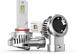 Lâmpada H7 LED de Farol Ajuste 1:1 - Luz Branca 9000K -Canbus Sem Erros - H7 12V 55W - Farol Alto 400% Mais Brilhante - Pacote com 2 Unidades