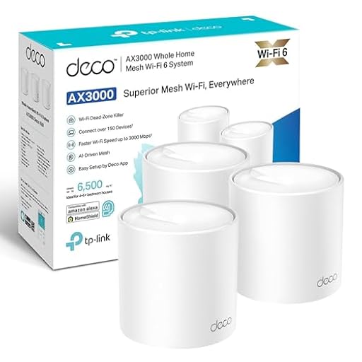 TP-Link Deco X50 Sistema WiFi 6 AI Mesh, AX3000 Doble Banda 2.4 GHz/5 GHz, Cobertura hasta 600 m2, 3X Puertos GigabIt por Unidad, Banda 160MHz Canal, ODFMA, 1024QAM, Color Blanco | Ya disponible en tu tienda friki favorita! En mundofriki.es! TP-Link Deco X50 Sistema WiFi 6 AI Mesh, AX3000 Doble Banda 2.4 GHz/5 GHz, Cobertura hasta 600 m2, 3X Puertos GigabIt por Unidad, Banda 160MHz Canal, ODFMA, 1024QAM, Color Blanco | Ya disponible en tu tienda friki favorita! En mundofriki.es!