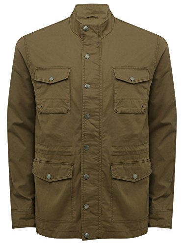 M&Co - Chaqueta - Chaqueta - Manga Larga - para hombre verde caqui X-Large