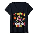 Photo Gallery donna la tequila mi ha fatto fare maglietta con collo a v Photo Gallery donna la tequila mi ha fatto fare maglietta con collo a v