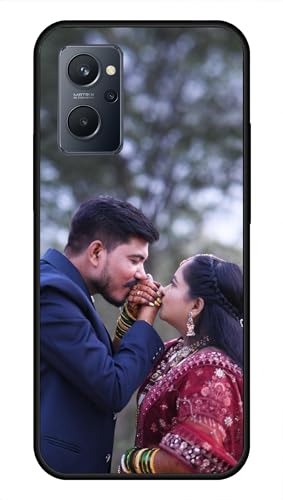 Image of NDCOM for Customised Realme 9i, Oppo K10, A76, A96 Back Cover | Back Cover Realme 9i | Oppo K10 Phone Case | DIY Personalised Photo Design | Customized Gift Custom Text Name Printed Metal Case