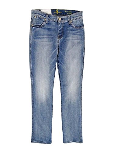 7 for All Mankind Mid-Rise Skinny Jeans Bright Skies Blue Wash (27)