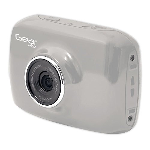 Image of Sound Around Gear Pro High-Definition Sport Action Camera,1080p 720p Wide-Angle Camcorder w /2.0 Touch Screen-SD Card Slot,USB Plug,Mic-All Mounting Gear Included-For Biking And Water Sports(Silver)