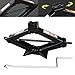 DICN 1PCS Black Scissor Jack Steel Wind Up Leveling with Crank Handle Manual 2 Ton 4.2-15Inch Capacity High Lift - Spare Tire Changing Tools for Car Van Truck (US Ship)