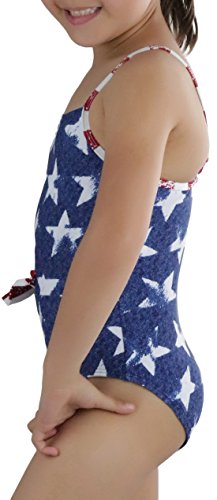 Image of ToBeInStyle Girl's Spaghetti Strap Printed Assorted Styles One Piece Swimsuit