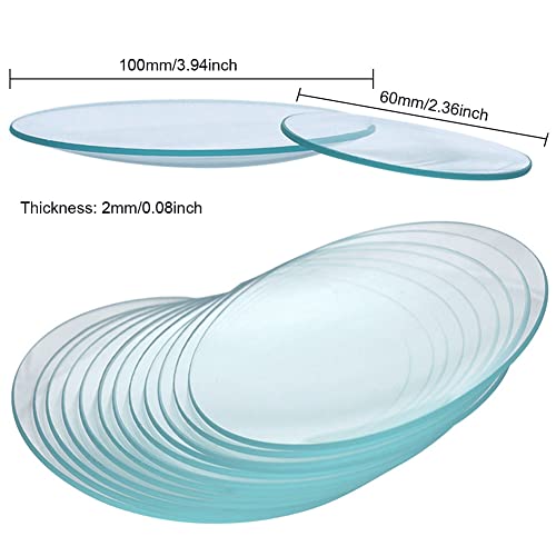 Adamas-Beta Lab Watch Glass Set, Beaker Cover Lids Watch Glasses For Chemistry (100Mm/3.9", 12Pcs) #TOP1