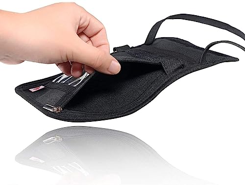 Passport Holder Neck Wallet For Women, Travel Wallet With Rfid Blocking For Men - Black #TOP5