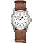 White x Brown/38mm/Leather