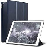 ROARTZ iPad Mini 4 case, Metallic Navy Blue Slim Fit Smart Rubber Coated Folio Case Hard Cover Light-Weight Auto Wake/Sleep for Apple iPad Mini 4th Generation Model A1538/A1550 Retina Display