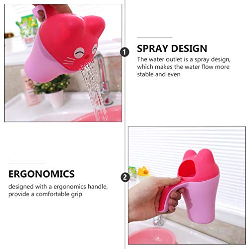EXCEART 2 Peças de Banho de Bebê Copo de Enxágue para Bebê Enxágue de Cabelo Copo de Lavagem de Cabe