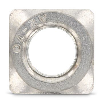 (200pcs) DIN 557 M12 A/F 19 Square Nuts A4-80 Stainless Steel, Ships Free in USA by Aspen Fasteners, ASSP0557412