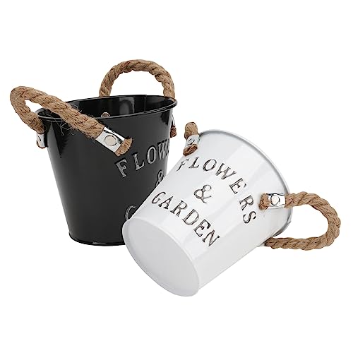 TOYANDONA 2pezzi Secchio Per in Secchio Per Piantare Per Patio Balcone o Contenitore Decorativo Multifunzione
