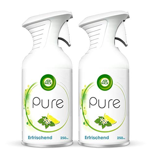 Preisvergleich Produktbild Air Wick PURE Erfrischend Zitrisch-frisches Duftspray geruchsneutralisierend & ohne feuchten Niederschlag Duft: Zitronenblüte 2 x 250 ml