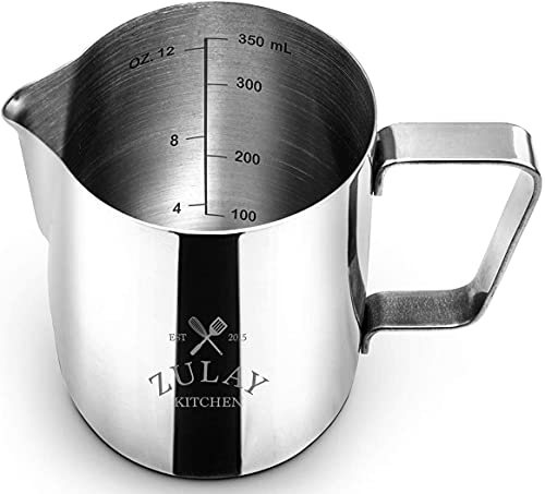 Zulay Best Milk Frother Steamer Cup