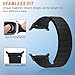 ZZDZZ Magnetic Band Compatible with Samsung Galaxy Watch Ultra 2/Ultra (2025/2024) Band 47mm, 22mm Silicone Sport Strap for Women Men, Black