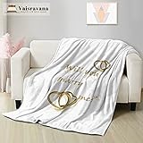 Vaisravana Will You Marry Me Joo Fleece Throw Blanket No-Shedding Soft, Warm & Lightweight Perfect...