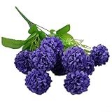 Matériaux : fabriqué en tissu de soie pour les fleurs et les feuilles, et en plastique et fil pour les tiges, durabilité et aspect réaliste. Chaque fleur pèse environ 40 grammes, offrant une sensation substantielle et réaliste.