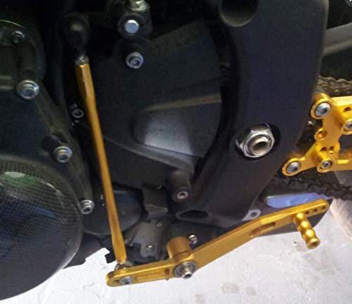 Procnc Front Motorcycle Rearsets Footpegs Foot Pegs Rear Set Footrests Brake Shift Pedals Fully Adjustable Foot Boards Fit For Yamaha Yzf R6 R6S 2006-2020 (Black) #TOP6