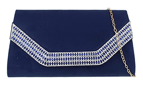 Pochette femme cadre diamante Girly Handbags pour soirée chic