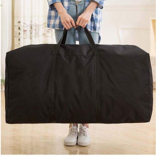 Gangkun Bolsas de Almacenamiento de 3 Paquetes, Bolsas móviles, Bolsas de Embalaje móviles, Extra Grandes 80 * 48 * 25 cm-Bolso Negro