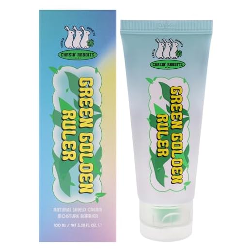 CHASIN' RABBITS Green Golden Ruler Face Moisturizer Cream | Korean Skin Care Moisturizer Face Cream with Green Tea Extract & Probiotics | Vegan Intensive Moisturizing & Nourishing (75mL/2.53 fl oz)