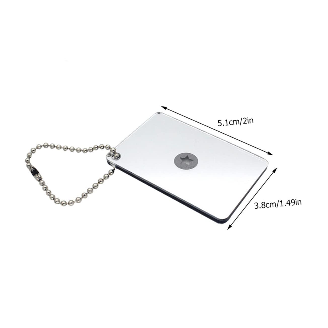 BRIGHTFUFU 1Pc Survival Reflective Mirror Multifunction Retroreflector Emergency Signaling Mirror for Outdoor Camping and Survival Situations