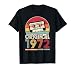 1972 Jahrgang Geburtstag Retro Vintage Herren Damen Geschenk T-Shirt