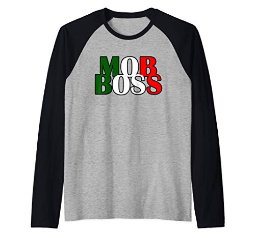 Mob Boss Drapeau italien des années 1920 Costume Mafia Party Manche Raglan