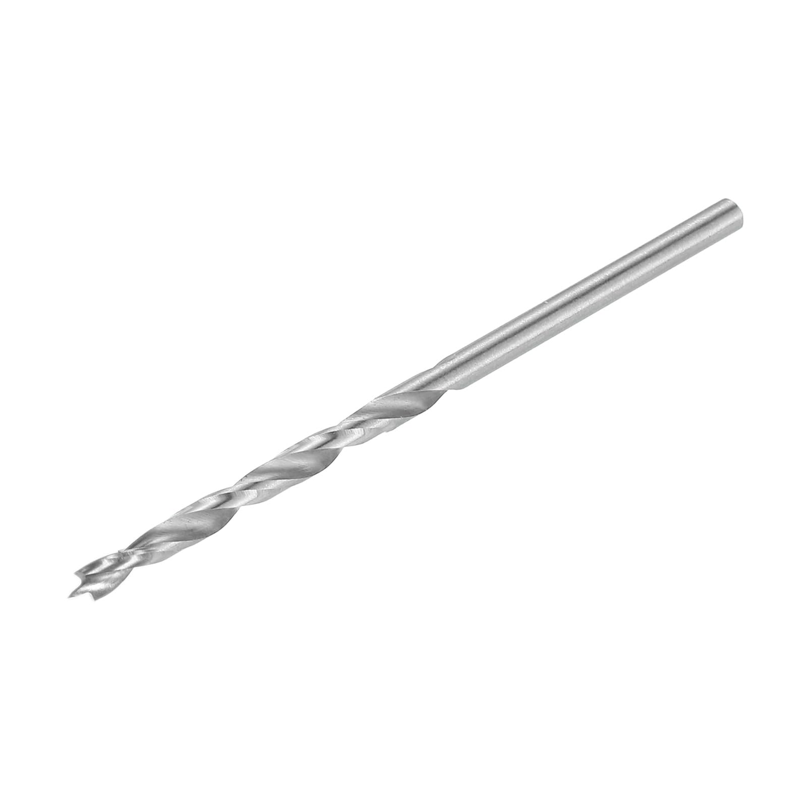 QUARKZMAN Punte da Trapano Brad Point 2,5mm(3/32") Dia Asta Rettangolare Punte da Trapano Metriche a Spirale Brad Point per Falegnameria Legno Plastica Gomma